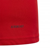 Тениска с логото на бранда, червена Adidas 231137 5