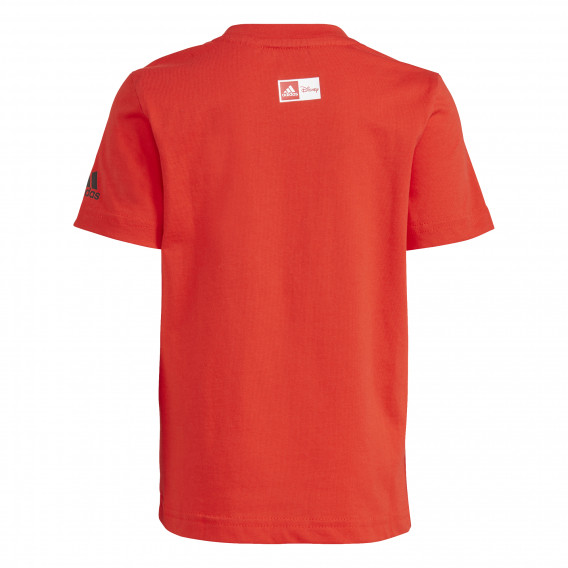 Памучна тениска с щампа на Мини Маус, червена Adidas 231163 2
