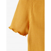 Блуза от органичен памук с буфан ръкави, жълта Name it 231333 3