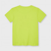 Памучна тениска с логото на бранда, жълта Mayoral 231361 2