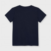 Памучна тениска с логото на бранда, тъмно синя Mayoral 231364 2