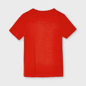 Памучна тениска с износен ефект, червена Mayoral 231406 2