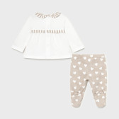 Памучен комплект от блуза и ританки за бебе Mayoral 231426 2