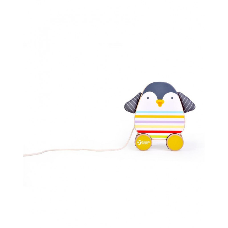 Дървено пингвинче за дърпане  231581
