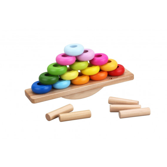 Дървена играчка за подреждане и баланс Classic World 231626 2