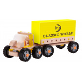 Дървен конструктор - камион робот, 55 части Classic World 231659 5