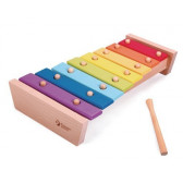 Дървен ксилофон с цветовете на дъгата Classic World 231679 6