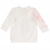Памучен комплект от блуза и клин в бяло и сиво за бебе Chicco 231804 4