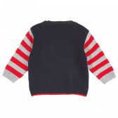 Пуловер с дълъг ръкав за бебе за момче тъмносин Chicco 231836 4