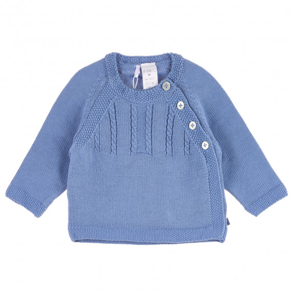 Плетена блуза с дълъг ръкав и с копчета от едната страна за бебе Chicco 231838 