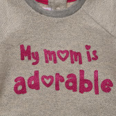 Памучна блуза с дълъг ръкав и надпис за бебе Chicco 232015 2