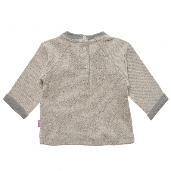 Памучна блуза с дълъг ръкав и надпис за бебе Chicco 232016 4