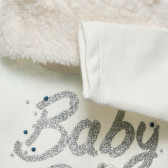 Рокля с дълъг ръкав с мека яка и надпис за бебе Chicco 232024 3