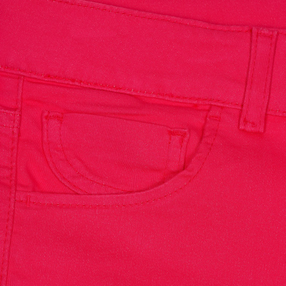 Къси панталони с подгънати крачоли, червени Benetton 232055 2