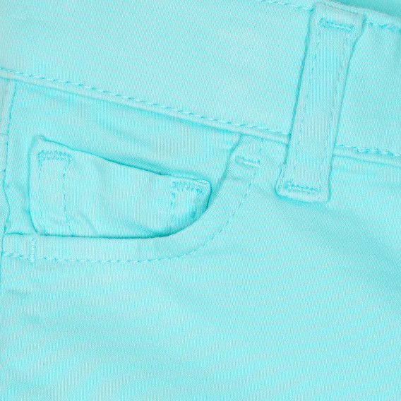 Къси панталони с подгънати крачоли, светло сини Benetton 232154 2