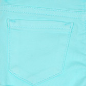 Къси панталони с подгънати крачоли, светло сини Benetton 232155 3