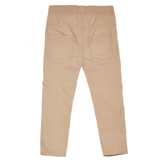 Памучен панталони, беж Benetton 232180 4