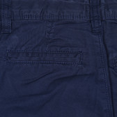 Памучен елегантен панталон, тъмно син Benetton 232183 3