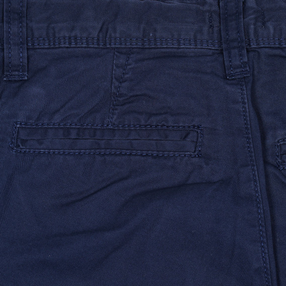 Памучен елегантен панталон, тъмно син Benetton 232183 3
