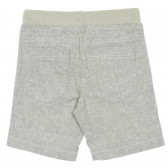 Къс панталон от лен и памук, зелен Benetton 232212 4