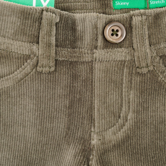 Джинсов панталон за бебе, сив Benetton 232269 2