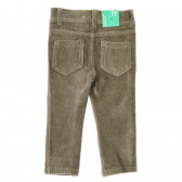 Джинсов панталон за бебе, сив Benetton 232271 4