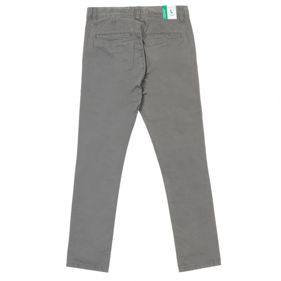 Памучен елегантен панталон, сив Benetton 232353 4