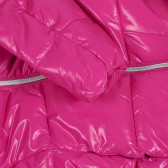 Яке с качулка и цип по цялата дължина, розово Benetton 232418 3