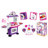 Кухненски сет- 78 см със странични масички, лилав Mochtoys 2327 