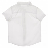 Риза с къс ръкав с яка и копчета, бяла Benetton 232823 4