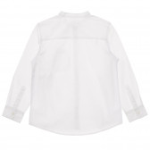 Риза с копчета и джоб, бяла Benetton 232857 2