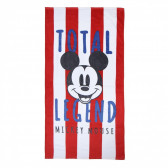 Плажна кърпа в бяло червено райе Мики Маус Mickey Mouse 232997 