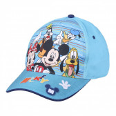 Шапка с козирка Дисни герои, синя Mickey Mouse 233019 