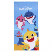 Микрофибърна плажна кърпа Baby shark, синя BABY SHARK 233026 