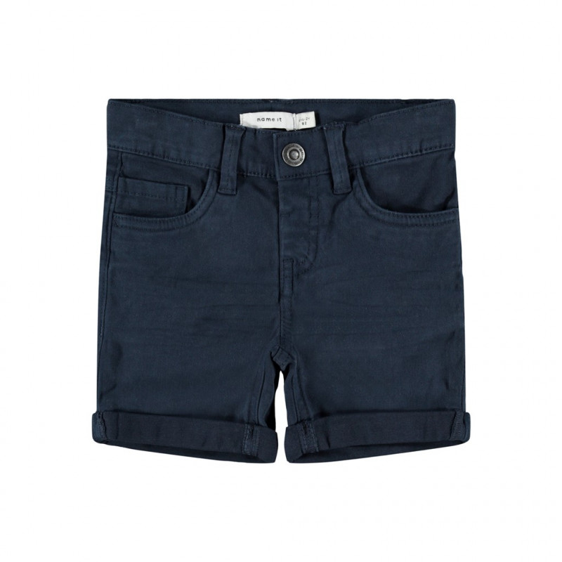 Къси панталони от органичен памук, тъмно сини  233208