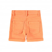 Къси панталони от органичен памук, оранжеви Name it 233213 2