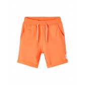 Къси панталони от органичен памук, оранжеви Name it 233393 