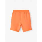 Къси панталони от органичен памук, оранжеви Name it 233394 2