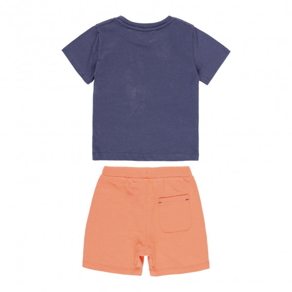 Комплект тениска с къс ръкав и спортни панталони, оранжев Boboli 233475 2
