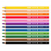 Цветни моливи, Super Soft, 6 mm, 12 цвята + острилка Milan 233853 2