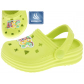 Ароматизирани гумени чехли с апликация за бебе, зелени Beppi 234391 