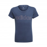 Памучна тениска ESSENTIALS LOGO TEE, синя Adidas 234481 