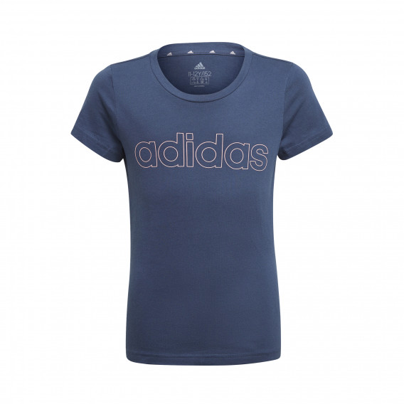 Памучна тениска ESSENTIALS LOGO TEE, синя Adidas Памучна тениска ESSENTIALS LOGO TEE, синя Adidas 234481