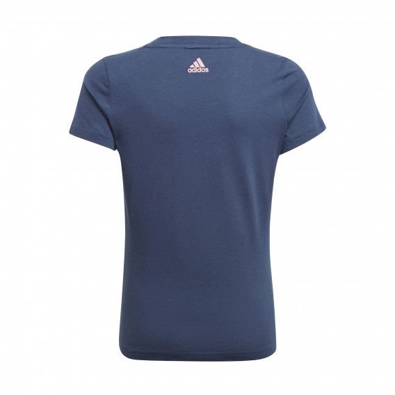 Памучна тениска ESSENTIALS LOGO TEE, синя Adidas Памучна тениска ESSENTIALS LOGO TEE, синя Adidas 234482 2