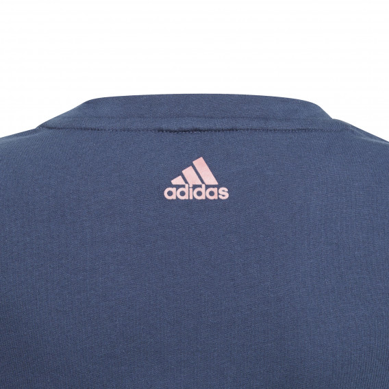 Памучна тениска ESSENTIALS LOGO TEE, синя Adidas Памучна тениска ESSENTIALS LOGO TEE, синя Adidas 234485 5