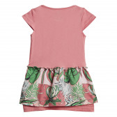 Памучна рокля Flower Printed Summer Set, розова Adidas 234487 2