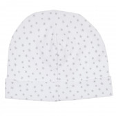 Памучен комплект шапка и ръкавици за бебе бели Z Generation 234697 4