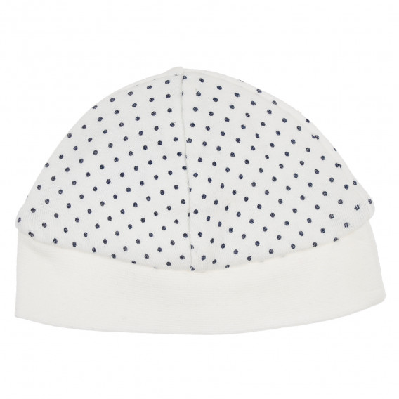 Памучна шапка за бебе бяла Tape a l'oeil 234750 3