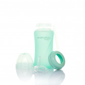 Стъклена бутилка със сламка, 240мл, цвят: зелен Everyday baby 234767 4