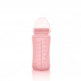 Стъклена бутилка със сламка, 240мл, цвят: розов Everyday baby 234770 3
